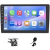 LSLYA Autoradio 2 DIN per Alfa Romeo Mito 2008-2019 Wireless Carplay Android Auto Touchscreen da 9 con Stereo Auto Bluetooth Navigatore/Telecamera Posteriore/WiFi/Miror Link/Mic/FM/SWC