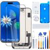 H&LYCYJ Display Schermo per iPhone 15 A3090 A2846 | Wear toolkit，Display HD，Sostituire lo schermo，Per i modelli:A3090 A2846 A3089 A3092