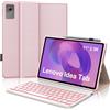 IVEOPPE Tastiera per Lenovo Idea Tab 11 Pollici 2025/Lenovo Tab M11 11 Pollici 2024 | Cover Keyboard Illuminato Staccabile, Italiano QWERTY, Custodia Tastiera Bluetooth per Idea 11 TB-336ZU/336FU, Rosa chiaro