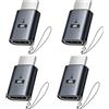 Truhuova HDMI Dummy Plug, EDID Emulator Virtual Monitor Headless Adapter for Remote Desktop, 4K @60Hz/1080P@120Hz, Adattatore HDMI Compatibile per Scheda Grafica PC Mac Laptop Grigio Scuro (4 pezzi)