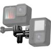 Dreampick Supporto Vertical mount 90° gradi per Gopro hero 12-11-10-9-8-7 Action Camera, per Insta360, per DJI Osmo, Staffa di Montaggio verticale doppia, adattatore per treppiede Verticale, frame