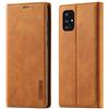 QLTYPRI Custodia per Samsung Galaxy A72, custodia a portafoglio in pelle opaca vintage con supporto magnetico antiurto a libro per Samsung Galaxy A72 - marrone