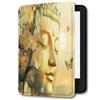 ALTCIRNMD Custodia per Kindle Oasis (9a e 10a generazione,versione 2017/2019) Custodia in pelle PU per Amazon Kindle Oasis custodia,Statua Del Buddha A Forma Di Farfalla