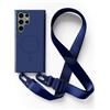 2NSPDRGNI Magnetica Cover con Collana Compatibile con Samsung Galaxy S22 Ultra,Case con Laccio per Il Collo Custodia con Cordino,Blu