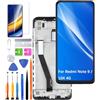 HLYGZX Display Schermo per Redmi Note 9 M2003J15SC M2003J15SG con Cornice | con kit di riparazione，IPS LCD，HD Display，Sostituire lo schermo,per Modello:M2003J15SS M2003J15SC