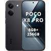 XIAOMI Poco X8 Pro Smartphone da 8 GB+256 GB,processore Dimensity 8500-Ultra,batteria da 6500 mAh,display AMOLED ultra luminoso,fotocamera principale Sony IMX882 da 50 MP con OIS,Nero