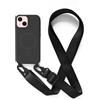 2NSPDRGNI Magnetica Cover con Collana Compatibile con iPhone 13 Mini,Case con Laccio per Il Collo Custodia con Cordino,Nero