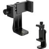 Gobfar Supporti per Telefono Cellulare, Bastone Selfie Treppiede Migliorato, Supporto smartphone cavalletto Attacco smartphone treppiede Adattatore treppiede smartphone Universale, per iPhone o Android（Nero）