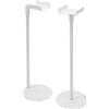 Hurrylying 2 aste per altoparlante universali, per satelliti, surround, altezza regolabile, carichi 6 kg, supporto in ferro bianco, montaggio a pavimento girevole a 360°, per studio, home theater, Dj portatile