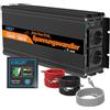 EDECOA Inverter 12v 220v onda pura 3500w Convertitore di tensione con Telecomando Transformatore Invertitore di potenza