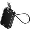 iWALK Power Bank Portatile, 10000mAh 45W PD, Caricatore Rapido USB-C Input&Output con Supporto per Telefono, Power Bank da Viaggio per iPhone 17 16 15 14 13 12 Samsung S25 MacBook ecc, Nero