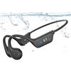 Guudsoud Cuffie da nuoto a conduzione ossea, Bluetooth 5.4, IP68, impermeabili, con memoria MP3 da 32 GB, auricolari sportivi senza fili per corsa, ciclismo