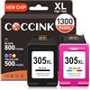 COCCINK 305XL Cartucce per HP 305 XL Deskjet 2820e 2800e 2823e 2822e 2810e