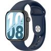GIOPUEY Cinturini Compatibile con Honor Watch X5i, Morbido Silicone Cinturino [Resistente all'Usura] [Traspirante] - Midnight Blue