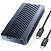 ANYOYO Enclosure SSD M.2 NVMe da 40 Gbps, installazione senza attrezzi, custodia SSD NVMe USB 4 in alluminio con custodia SSD Thunderbolt 4, compatibile con USB 4/3.2/3.1/3.0/2.0 per SSD M & B+M-Key