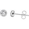 HeyMeili Orecchini Ipoallergenici a Bottone in Argento 925 con Zirconia Cubica per Donne Ragazze, 2/3/4/5/6/7/8mm