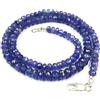 Kashish Gems & Jewels Collana con perline di tanzanite naturale da 5 a 6 mm, lunghezza 45,7 cm, taglio sfaccettato, unisex, per donne e ragazze, 5-6 mm, Gemma, Tanzanite