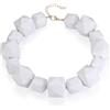 Clearine Halloween bigiotteria da donna, collana africana beaded chunky dichiarazione, collane per feste di ballo, Perla in plastica