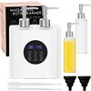 Meifuly Scaldaolio da massaggio per SPA, riscaldatore di oli per il corpo con dispenser di 4 bottiglie, riscaldatore digitale professionale per lozione elettrica per salone di casa, temperatura