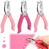 KOUHA 3 pezzi Perforatrice a Foro Singolo 1.5mm & 3 mm & 6 mm Foratrice per Carta con impugnatura Soft-Grip per Bricolage, Casa, Ufficio e Scuola Perforatore Carta