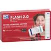 Oxford 400133880 Flash 2.0, 80 Spine Bristol Flash Cards a righe, colore: rosso, 7,5 x 12,5 cm