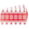 PACK4YA 120 adesivi fragili da 50 x 90 mm verso l'alto, con forte manico adesivo con etichette di avvertimento per la cura, etichette di spedizione, articolo fragile, non impilare o cadere
