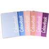 Colourbook Set 6 Quaderni A4 Maxi Plus Quadretti 5mm Senza Margine Per Seconda Terza Elementare Scuola Primaria, 96 Pagine + 4 Risguardia, Carta 100g Alto Bianco Anti-Sbavatura, Multicolore