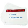 PACK4YA formato A5, 225x165 mm Buste stampate con chiusura adesiva, Documents Enclosed, busta porta documenti per spedizioni, trasparenti portadocumenti autoadesive (confezione da 100)