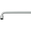GEDORE Chiave a pipa Piegata, Chiave a Bussola Rotonda, 14 mm, Attacco Quadro, Lunga 240 mm, Chiave a Bussola Profonda, per Dadi e Viti, 25 V 14, Acciaio Cromato