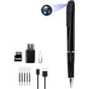 SHMIZZ Mini Telecamera Spia Nascosta,Mimetica a Penna Mini Fotocamera, 1080p HD con MicroSD da 32 GB, Portatile Registratore di Foto e Video Camera