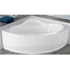 Novellini Vasca Bagno Angolare Angolo Simmetrica Novellini Una Standard con telaio 135x135 H55 cm 190 Litri Colonna Scarico Pannello Frontale Curva Guscio Tradizionale Acrilico Bianco Lucido Reversibile