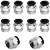 XINMEIWEN Confezione da 10 raccordi pneumatici da 1/2 NPT filettatura maschio 12 mm PC12-N4