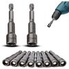 TXXATX Bussole per Avvitatore 10 mm Chiavi a Bussola per Avvitatore 10 Pezzi Set Inserti Avvitatore Magnetico Chiavi Esagonali a Bussola 1/4 Pollice Set Bussola Avvitatore per Trapani a Mano