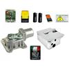 Dieffematic KIT CROMO 1 ANTA AUTOMAZIONE CANCELLO BATTENTE 24V INTERRATO + CASSA INOX