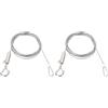 PATIKIL Kit di filo regolabile per appendere quadri, 2 pezzi, 2m/6.6ft Adatto per filo in acciaio inossidabile pesante da 1.5mm con ganci e anelli per appendere specchi, cornici