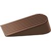 TOKPLNU Cunei per porta, extra large, in gomma, resistenti, antiscivolo, fermaporta per pavimenti, cancelli, case, giardino, esterni, confezione da 1, marrone