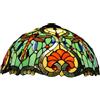 Generic Paralume di ricambio per lampada in vetro colorato, stile Tiffany, verde, arancione, giallo, grande, per lampade da tavolo, a sospensione e da terra