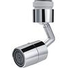 Haofy Estensione per Rubinetto in Plastica Aeratore per Rubinetto Girevole a 360 Gradi Universale a Prova di Schizzi per Bagno Estensione per Rubinetto con Prolunga per Rubinetto a 360 Gradi