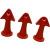YiQinzcxg Set di ugelli di tenuta, 3 pezzi, applicatore, strumento di finitura, spatola in plastica, per mattoni, per rimuovere il silicone, per fughe, per sigillare