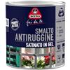 Boero Fai da Te, Smalto Antiruggine Satinato in Gel ad Alta Protezione Interno/Esterno, Pronto all'Uso, Non Cola, Per Ferro, Legno, Strutture Metalliche, Latta da 0,5L, Colore Bianco