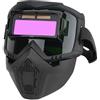 Aetherize Casco per saldatura con filtro oscurante automatico - Maschera da saldatore professionale con lente rimovibile per modalità casco e occhiali, visione a colori reali per saldatura ad arco e saldator