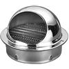 KDDEON 304 acciaio inox esterno parete cappuccio camino cappuccio,Range Hood scarico tubo di uscita dell'aria Cappello Eolico,Cappuccio a Griglia di Ventilazione,Griglia Aerazione (160mm/6.3in)