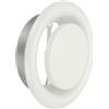 PATIKIL Diffusore a Soffitto Rotondo da 6 Pollici, Copertura di Scarico Regolabile in Metallo per Ventilazione Dell'Aria per Cucina Bagno Garage, Bianco