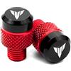 CCYYMOWOK MOWOK M10 x 1.25 Alluminio Tappi Fori Specchietti Retrovisore Moto Accessori Per Yamaha MT 07 09 10 MT07 MT09 SP MT10 FZ07 MT25 MT125 XSR700 XSR900 Specchio Chiusura Spine (Rosso)