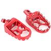 Fawfose Pedali per Moto Pedane per Moto in Lega di Alluminio CNC 12 X 5,6 Cm Supporto per 10 Mm Poggiapiedi Universale per Guida su Strada Sostituzione per VRSC 02 17 XL 06 XL883 (rosso)