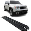 OMAC Sottoporta Laterali Pedane Laterali Schweller compatibile con Jeep Renegade 2015-2024 Alu Nero