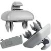 Amazleer 2 clip parasole per auto per A-u-d-i A1 A3 A4 A7 Q3 Q5 B6 B7 B8 S4 S5, clip parasole modello 8E0 857 562 (2, Gray)