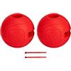 Generico Protezione paraurti motore moto da 25 mm Barra paracolpi Protezione decorativa per BMW R1200GS R1250GS LC ADV R 1250GS R 1200GS Adventure 2023 (Sferico rosso)