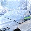 UIHOL Copri Parabrezza Auto, Inverno Telo Parabrezza Antigelo, Ripiegabile Copertura Parabrezza Auto Ghiaccio, Antighiaccio, Pioggia, Polvere, UV, Adatto la Maggior Parte dei Veicoli (235 * 135CM)