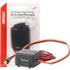 AMIO Accessorio per autoradio, Filtro antidisturbo per autoveicoli con convertitore DC-DC da 12/24V-12V e connettore